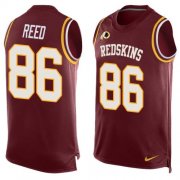 Wholesale Cheap Nike Redskins #86 Jordan Reed Burgundy Red Team Color Men's Stitched NFL Limited Tank Top Jersey
