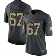 Wholesale Cheap Nike Bengals #67 John Miller Black Men's Stitched NFL Limited 2016 Salute to Service Jersey