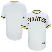 Wholesale Cheap Pirates Blank White Flexbase Authentic Collection Cooperstown Stitched MLB Jersey