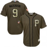 Wholesale Cheap Pirates #9 Bill Mazeroski Green Salute to Service Stitched MLB Jersey