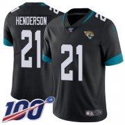Wholesale Cheap Nike Jaguars #21 C.J. Henderson Black Team Color Youth Stitched NFL 100th Season Vapor Untouchable Limited Jersey