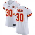 Wholesale Cheap Nike Chiefs #30 Charcandrick West White Men's Stitched NFL Vapor Untouchable Elite Jersey