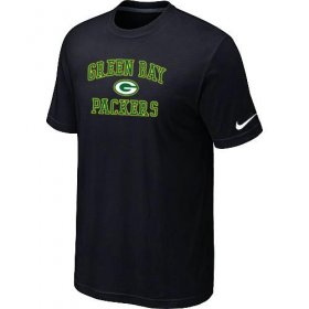 Wholesale Cheap Nike NFL Green Bay Packers Heart & Soul NFL T-Shirt Black