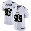 Wholesale Cheap Las Vegas Raiders #34 Bo Jackson White Men's Nike Team Logo Dual Overlap Limited NFL Jersey