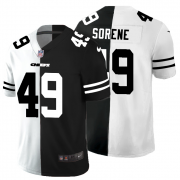 Cheap Kansas City Chiefs #49 Daniel Sorensen Men's Black V White Peace Split Nike Vapor Untouchable Limited NFL Jersey