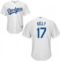Youth Joe Kelly White Home Jersey - #17 Baseball Los Angeles Dodgers Cool Base