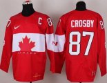Wholesale Cheap Olympic 2014 CA. #87 Sidney Crosby Red Stitched NHL Jersey