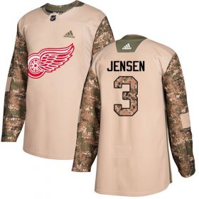 Wholesale Cheap Adidas Red Wings #3 Nick Jensen Camo Authentic 2017 Veterans Day Stitched NHL Jersey