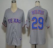 Wholesale Cheap Rangers #29 Adrian Beltre Grey Cool Base Stitched MLB Jersey