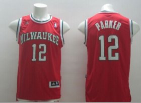Wholesale Cheap Milwaukee Bucks #12 Jabari Parker Revolution 30 Swingman Red Jersey