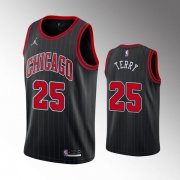 Wholesale Cheap Men's Chicago Bulls #25 Dalen Terry Black Swingman Stitched Basketball Jersey