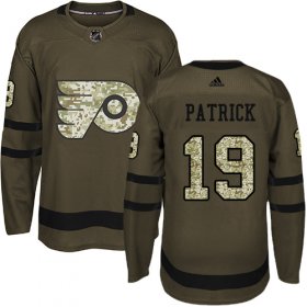 Wholesale Cheap Adidas Flyers #19 Nolan Patrick Green Salute to Service Stitched Youth NHL Jersey