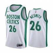 Wholesale Cheap Nike Celtics #26 Aaron Nesmith White NBA Swingman 2020-21 City Edition Jersey