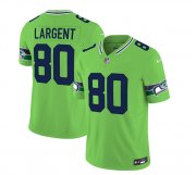 Wholesale Cheap Men's Seattle Seahawks #80 Steve Largent 2023 F.U.S.E. Green Limited Football Stitched Jersey