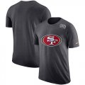 Wholesale Cheap NFL Men's San Francisco 49ers Nike Anthracite Crucial Catch Tri-Blend Performance T-Shirt