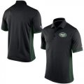Wholesale Cheap Men's Nike NFL New York Jets Black Team Issue Performance Polo