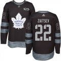 Wholesale Cheap Adidas Maple Leafs #22 Nikita Zaitsev Black 1917-2017 100th Anniversary Stitched NHL Jersey
