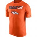 Wholesale Cheap Men's Denver Broncos Nike Orange Legend Staff Practice Performance T-Shirt