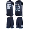 Wholesale Cheap Nike Titans #82 Delanie Walker Navy Blue Team Color Men's Stitched NFL Limited Tank Top Suit Jersey