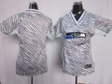 Wholesale Cheap Nike Seahawks Blank Zebra Women's Stitched NFL Elite Jersey