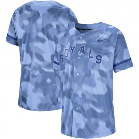 Wholesale Cheap Kansas City Royals Nike Camo Jersey Blue