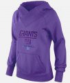 Wholesale Cheap Women's New York Giants Big & Tall Critical Victory Pullover Hoodie Purple