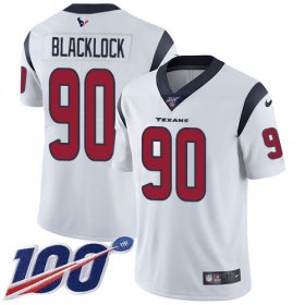 Wholesale Cheap Nike Texans #90 Ross Blacklock White Men\'s Stitched NFL 100th Season Vapor Untouchable Limited Jersey