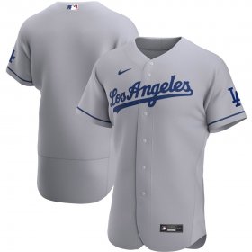 Wholesale Cheap Los Angeles Dodgers Men\'s Nike Gray Road 2020 Authentic Official Team MLB Jersey