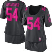 Wholesale Cheap Nike Bears #54 Brian Urlacher Dark Grey Women's Breast Cancer Awareness Stitched NFL Elite Jersey