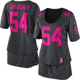 Wholesale Cheap Nike Bears #54 Brian Urlacher Dark Grey Women\'s Breast Cancer Awareness Stitched NFL Elite Jersey