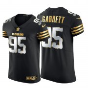 Wholesale Cheap Cleveland Browns #95 Myles Garrett Men's Nike Black Edition Vapor Untouchable Elite NFL Jersey