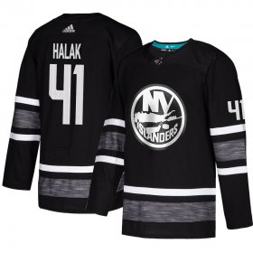 Wholesale Cheap Adidas Islanders #41 Jaroslav Halak Black 2019 All-Star Game Parley Authentic Stitched NHL Jersey