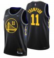Wholesale Cheap Men's Golden State Warriors #11 Klay Thompson 75th Anniversary Black Stitched Basketball Jersey