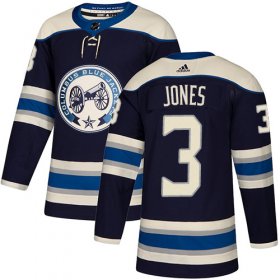 Wholesale Cheap Adidas Blue Jackets #3 Seth Jones Navy Alternate Authentic Stitched Youth NHL Jersey