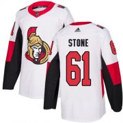 Wholesale Cheap Adidas Senators #61 Mark Stone White Road Authentic Stitched Youth NHL Jersey