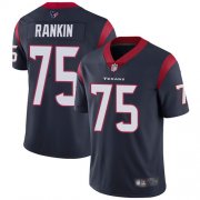 Wholesale Cheap Nike Texans #75 Martinas Rankin Navy Blue Team Color Men's Stitched NFL Vapor Untouchable Limited Jersey