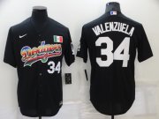 Wholesale Cheap Men's Los Angeles Dodgers #34 Fernando Valenzuela Black Stitched MLB Cool Base Nike Fashion Jersey