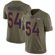 Wholesale Cheap Nike Broncos #54 Brandon Marshall Olive Men's Stitched NFL Limited 2017 Salute to Service Jersey