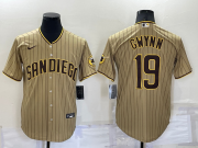 Wholesale Cheap Men's San Diego Padres #19 Tony Gwynn Gray Stitched MLB Cool Base Nike Jersey