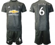 Wholesale Cheap Men 2020-2021 club Manchester United away 6 black Soccer Jerseys