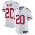 Wholesale Cheap Nike 49ers #20 Jimmie Ward White Men's Stitched NFL Vapor Untouchable Limited Jersey