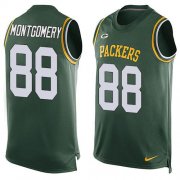 Wholesale Cheap Nike Packers #88 Ty Montgomery Green Team Color Men's Stitched NFL Limited Tank Top Jersey