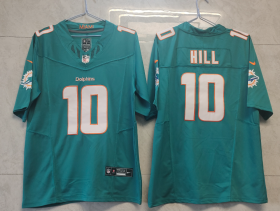 Wholesale Cheap Men\'s Miami Dolphins #10 Tyreek Hill Green 2023 FUSE Vapor Limited Throwback Stitched Jersey