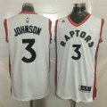 Wholesale Cheap Men's Toronto Raptors #3 James Johnson White New NBA Rev 30 Swingman Jersey