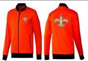 Wholesale Cheap NFL New Orleans Saints Team Logo Jacket Orange