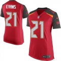 Wholesale Cheap Nike Buccaneers #21 Justin Evans Red Team Color Women's Stitched NFL New Elite Jersey
