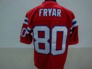 Wholesale Cheap Michell & Ness Patriots #80 Irving Fryar Red Stitched Throwback NFL Jersey