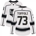 Wholesale Cheap Adidas Kings #73 Tyler Toffoli White Road Authentic Women's Stitched NHL Jersey