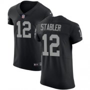 Wholesale Cheap Nike Raiders #12 Kenny Stabler Black Team Color Men's Stitched NFL Vapor Untouchable Elite Jersey