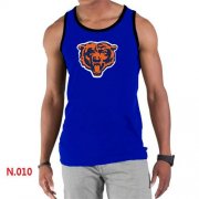 Wholesale Cheap Men's Nike NFL Chicago Bears Sideline Legend Authentic Logo Tank Top Blue